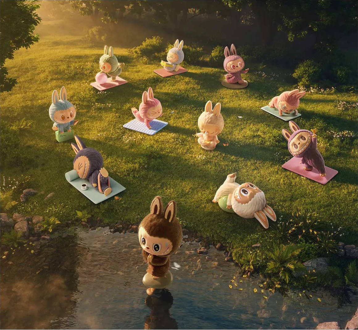 LABUBU (The Monsters) Lazy Yoga Series Figures – Bild 13